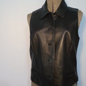 Ann Taylor Leather Vest